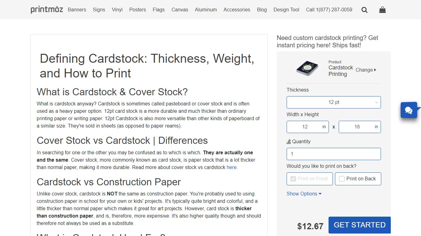 What Is Cardstock Paper? Defining Thickness, Weight, and ... - Printmoz