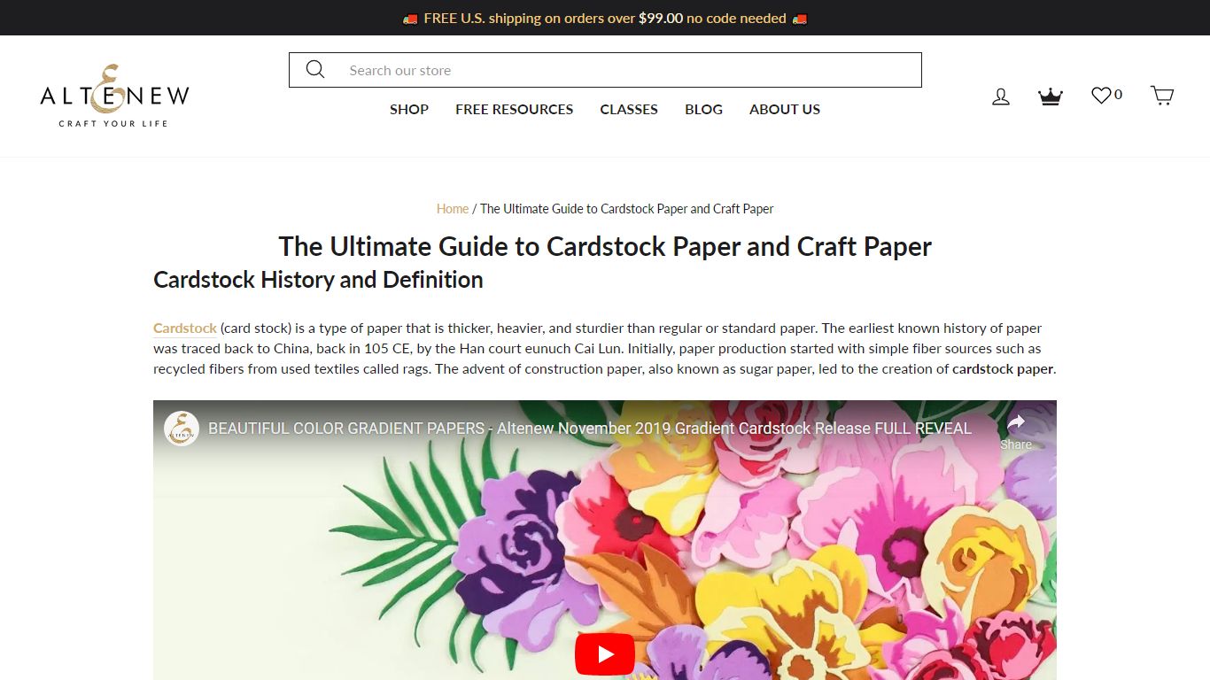 The Ultimate Guide to Cardstock Paper and Craft Paper